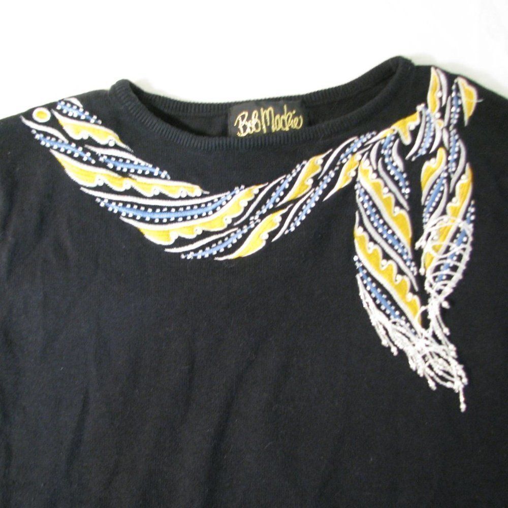 Vintage Bob Mackie Wearable Art Sweater - image 1